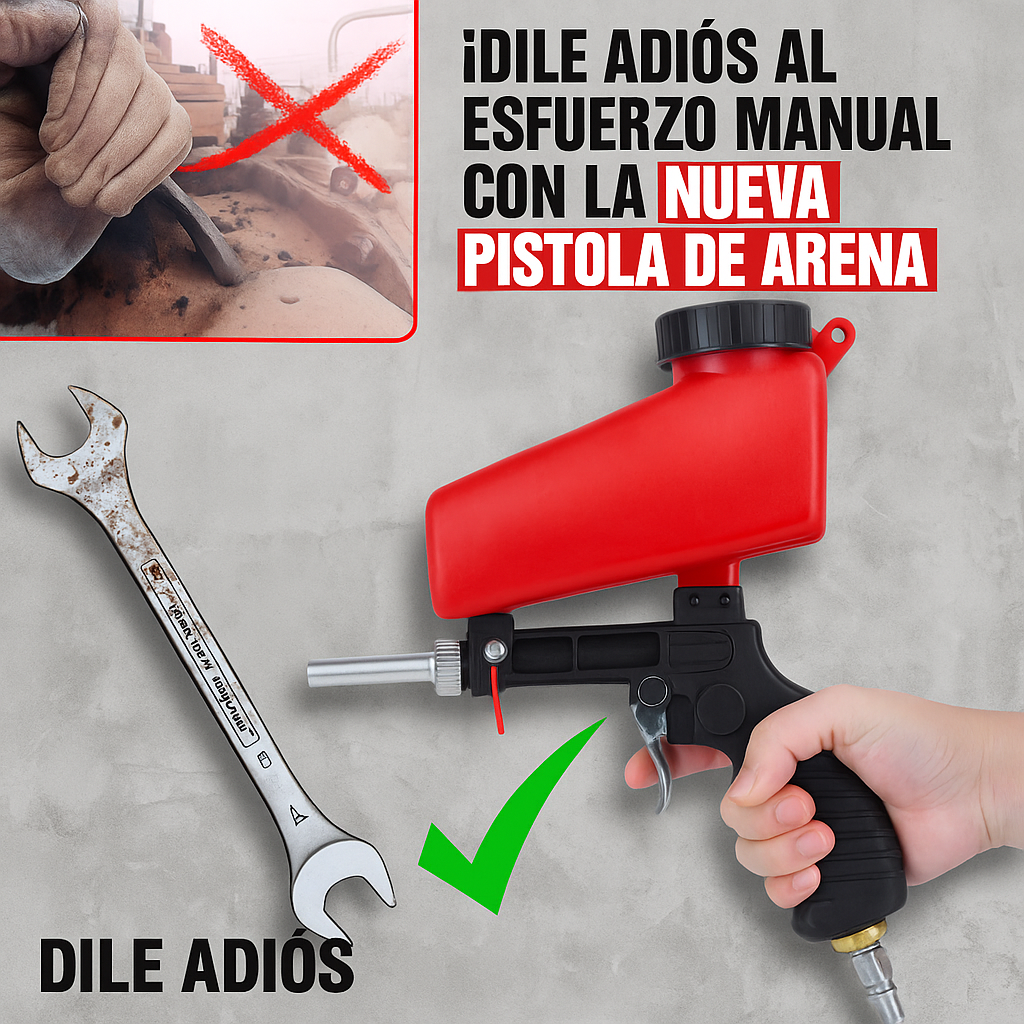 Pistola de Arena con Depósito Superior